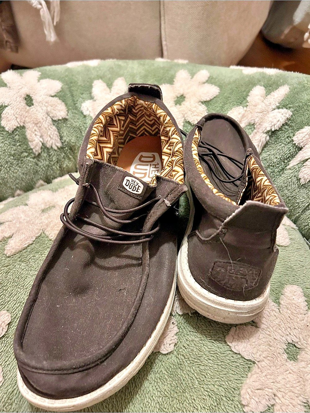 Hey Dude Wally Wave Mesh Sneakers Black US 10.5
